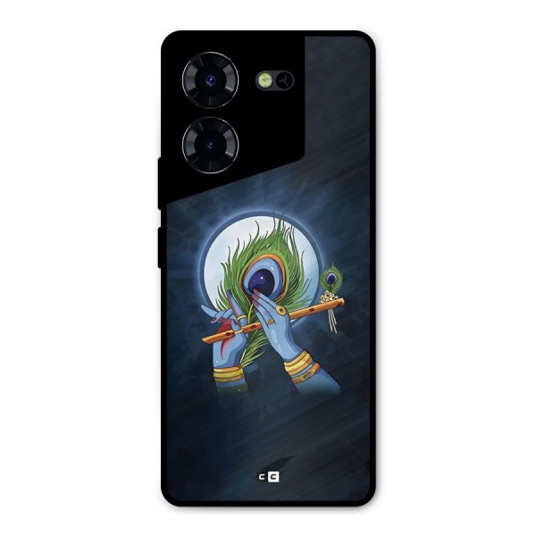Lord Krishna Flute Metal Back Case for Tecno Pova 5 Pro 5G