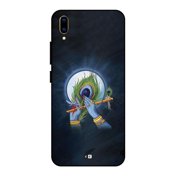 Lord Krishna Flute Metal Back Case for Vivo V11 Pro