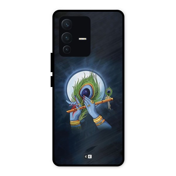 Lord Krishna Flute Metal Back Case for Vivo V23 5G