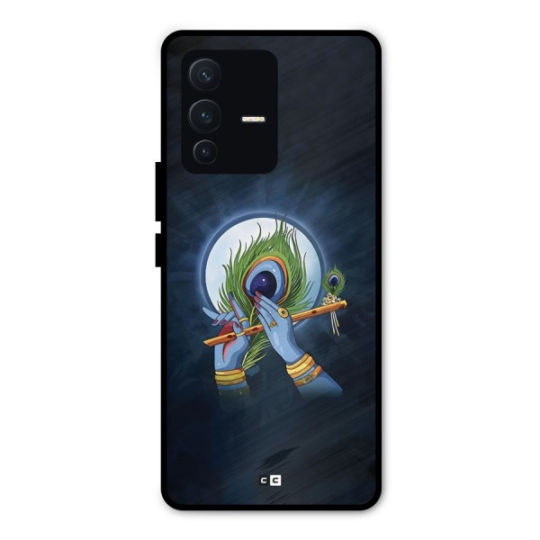 Lord Krishna Flute Metal Back Case for Vivo V23 Pro