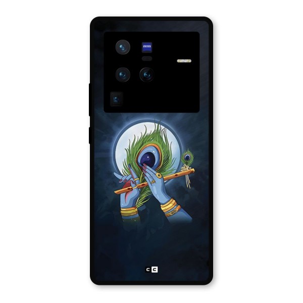 Lord Krishna Flute Metal Back Case for Vivo X80 Pro