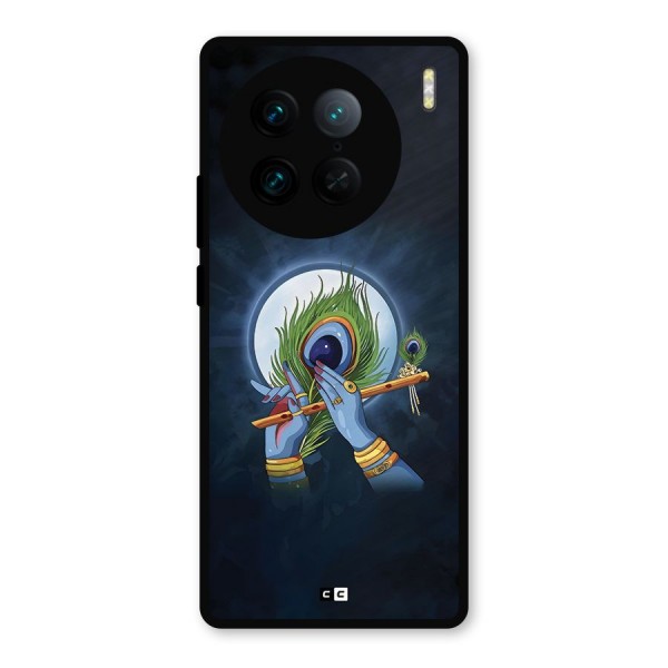 Lord Krishna Flute Metal Back Case for Vivo X90 Pro