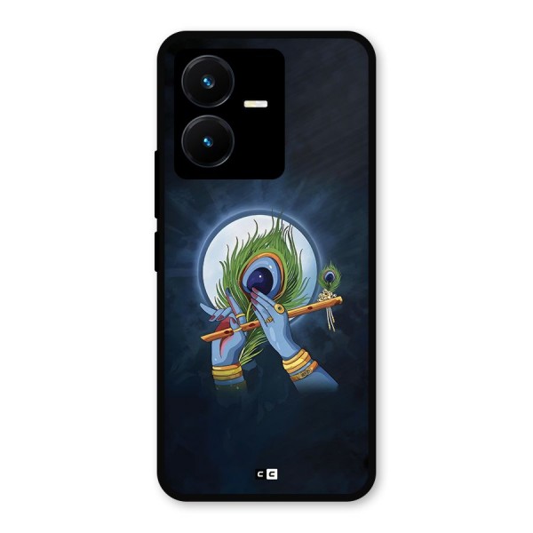 Lord Krishna Flute Metal Back Case for Vivo Y22