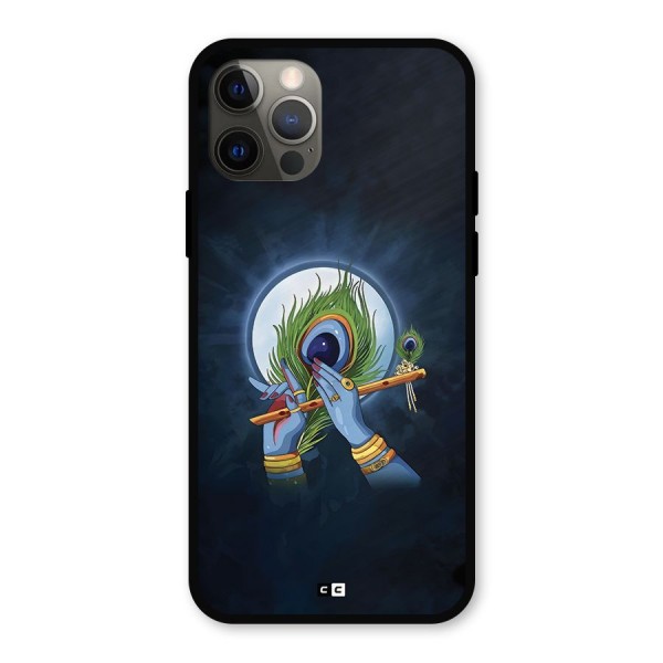 Lord Krishna Flute Metal Back Case for iPhone 12 Pro