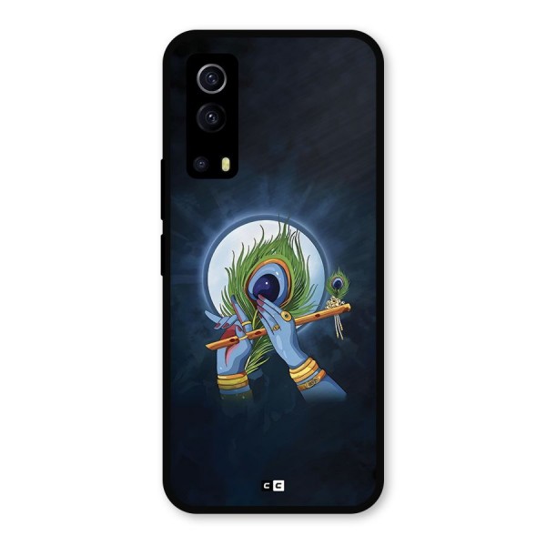 Lord Krishna Flute Metal Back Case for iQOO Z3