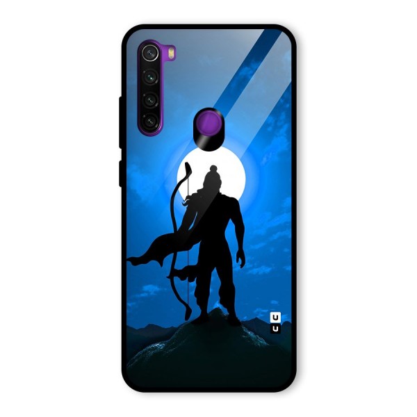 Lord Ram Illustration Glass Back Case for Redmi Note 8