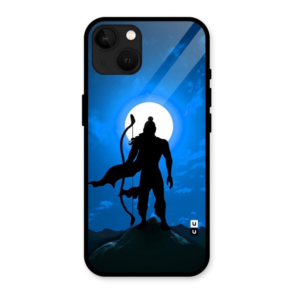 Lord Ram Illustration Glass Back Case for iPhone 13
