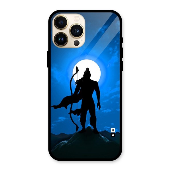 Lord Ram Illustration Glass Back Case for iPhone 13 Pro Max