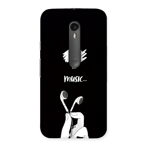 Lost In Music Back Case for Moto G3