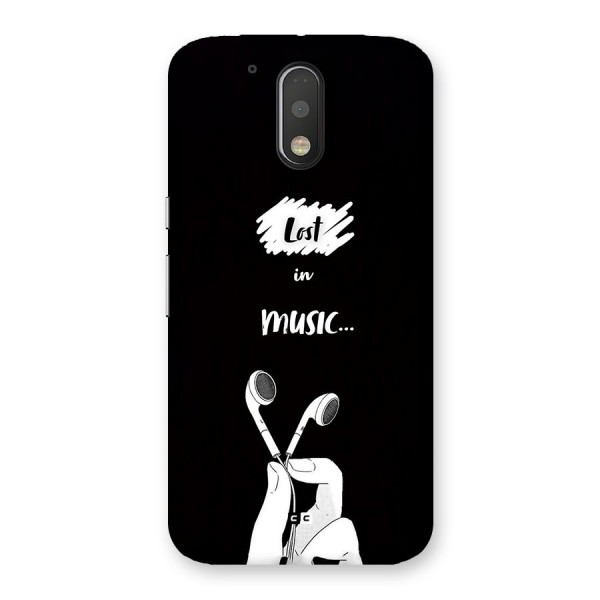 Lost In Music Back Case for Moto G4 Plus