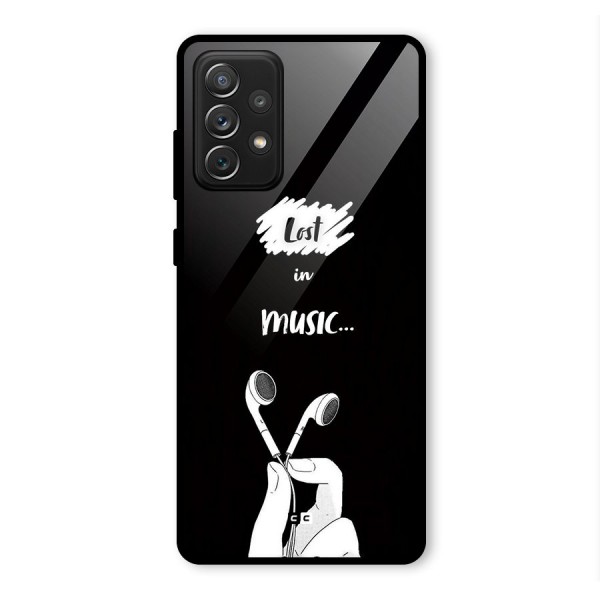 Lost In Music Glass Back Case for Galaxy A72