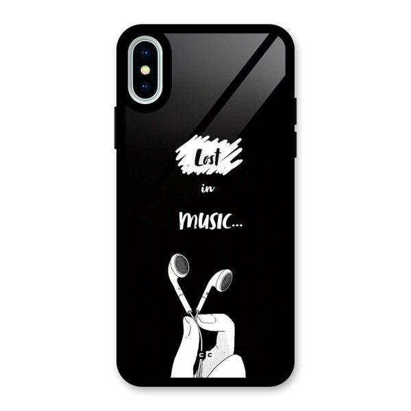 Lost In Music Glass Back Case for iPhone X