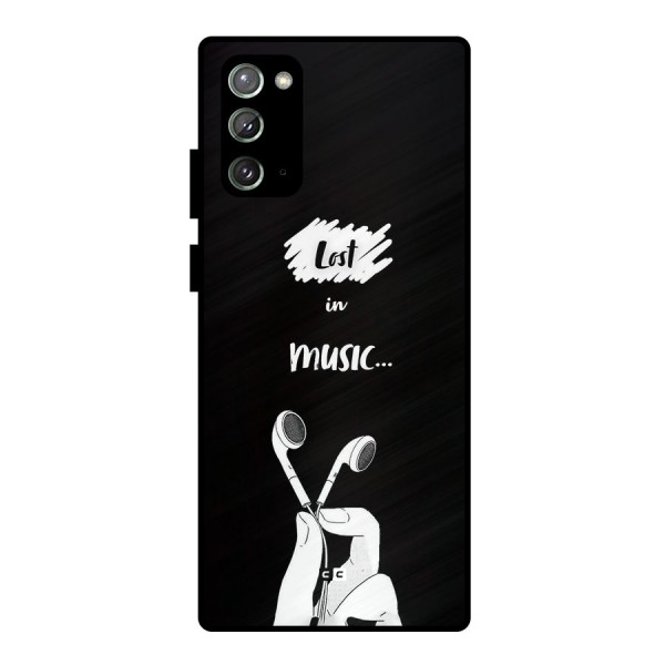 Lost In Music Metal Back Case for Galaxy Note 20