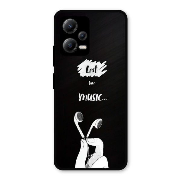 Lost In Music Metal Back Case for Poco X5