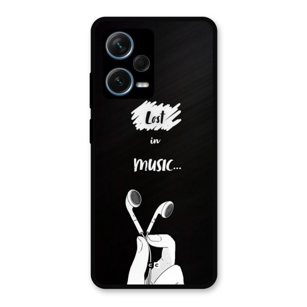 Lost In Music Metal Back Case for Redmi Note 12 Pro Plus 5G