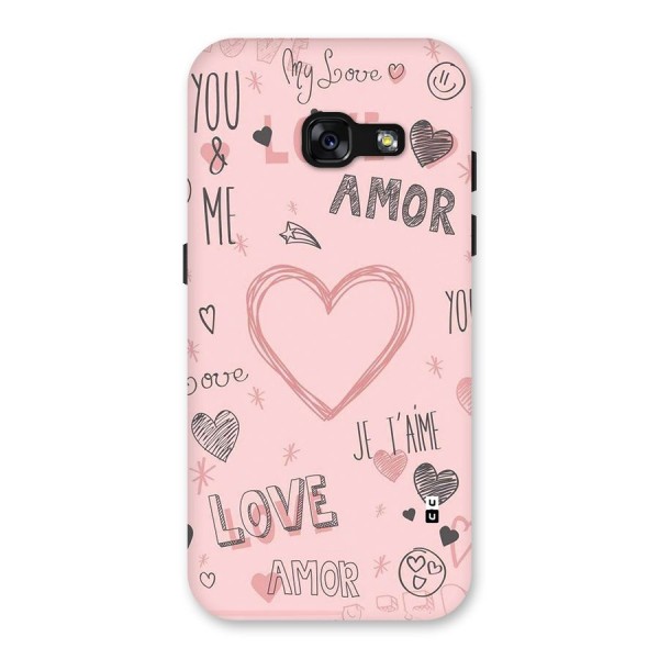 Love Amor Back Case for Galaxy A3 (2017)