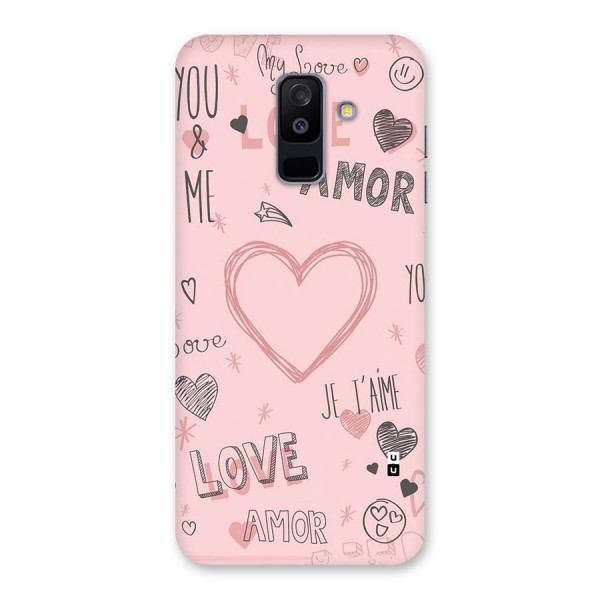 Love Amor Back Case for Galaxy A6 Plus
