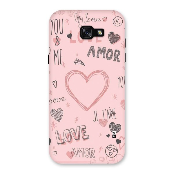 Love Amor Back Case for Galaxy A7 (2017)