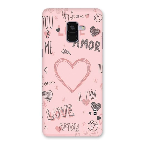 Love Amor Back Case for Galaxy A8 Plus