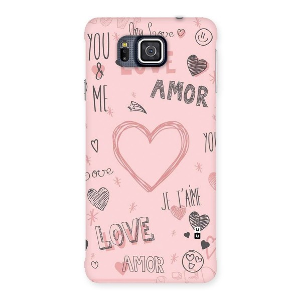 Love Amor Back Case for Galaxy Alpha