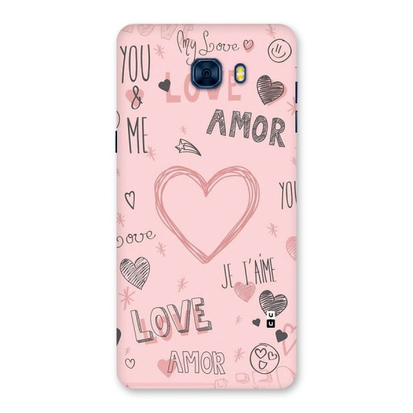 Love Amor Back Case for Galaxy C7 Pro