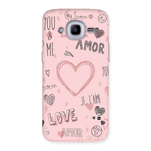 Love Amor Back Case for Galaxy J2 2016