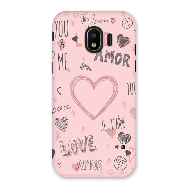 Love Amor Back Case for Galaxy J2 Pro 2018