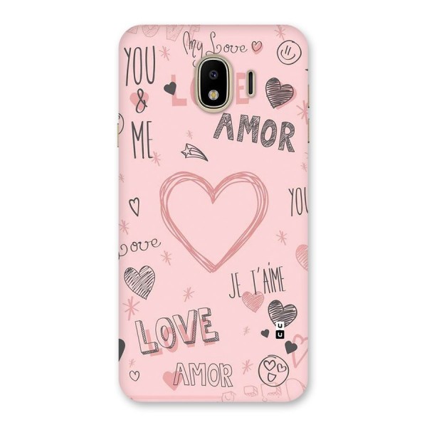 Love Amor Back Case for Galaxy J4