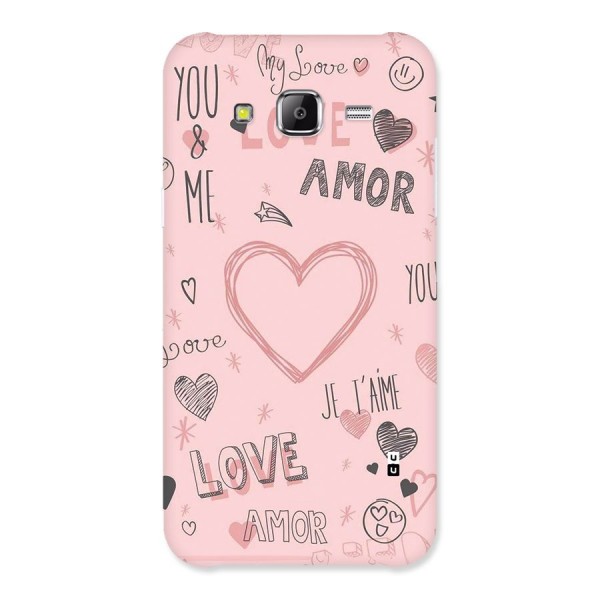 Love Amor Back Case for Galaxy J5
