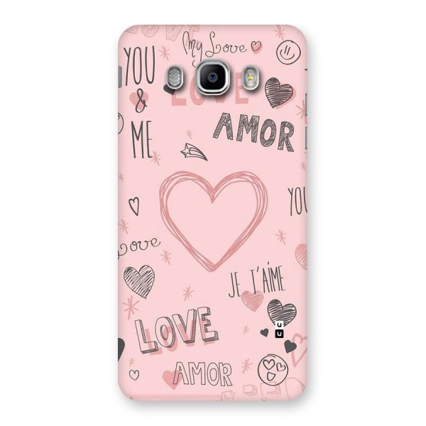 Love Amor Back Case for Galaxy J5 2016
