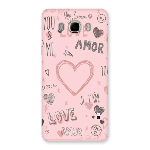 Love Amor Back Case for Galaxy J7 2016