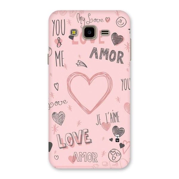 Love Amor Back Case for Galaxy J7 Nxt