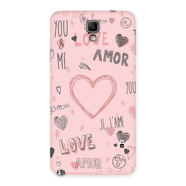 Love Amor Back Case for Galaxy Note 3 Neo