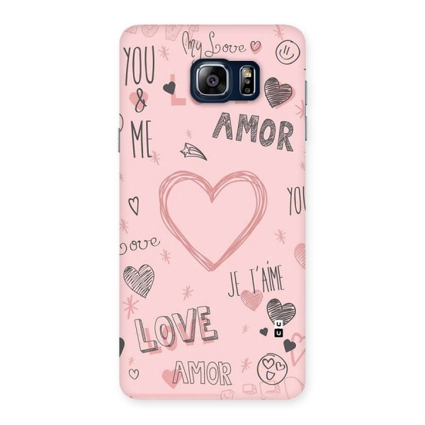 Love Amor Back Case for Galaxy Note 5