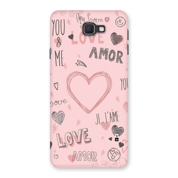 Love Amor Back Case for Galaxy On7 2016