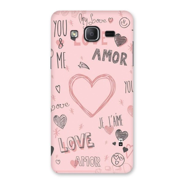Love Amor Back Case for Galaxy On7 Pro