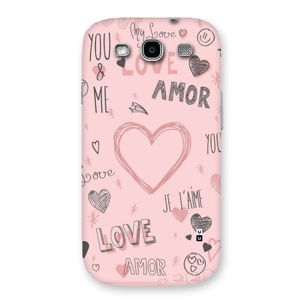 Love Amor Back Case for Galaxy S3