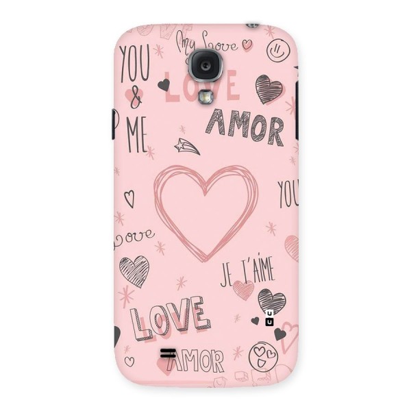Love Amor Back Case for Galaxy S4