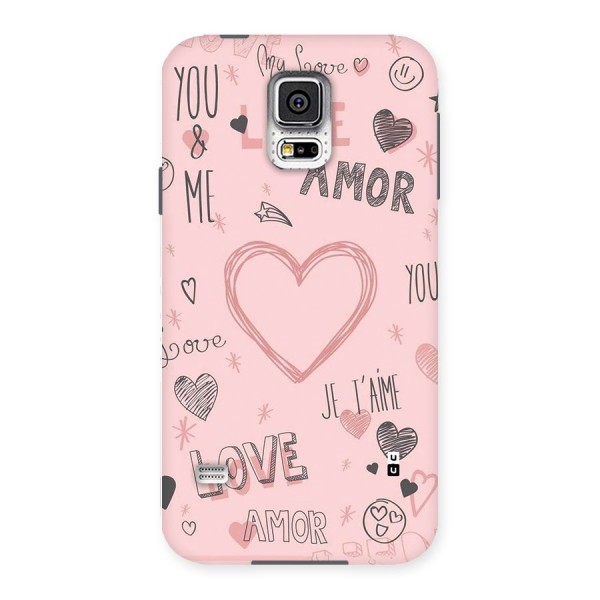 Love Amor Back Case for Galaxy S5