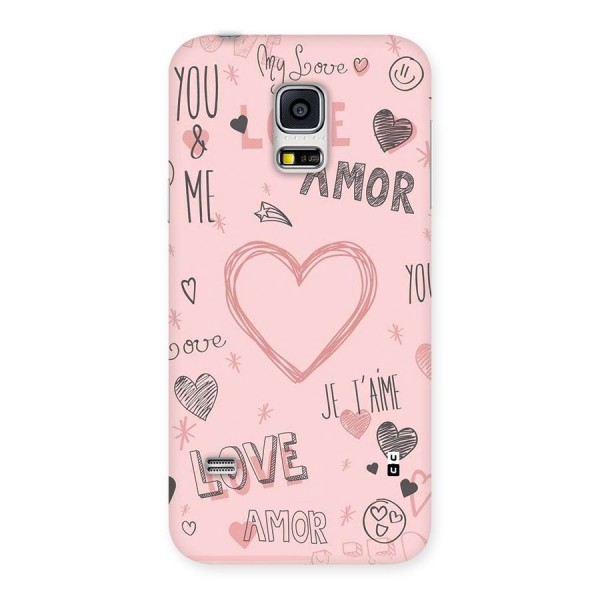 Love Amor Back Case for Galaxy S5 Mini