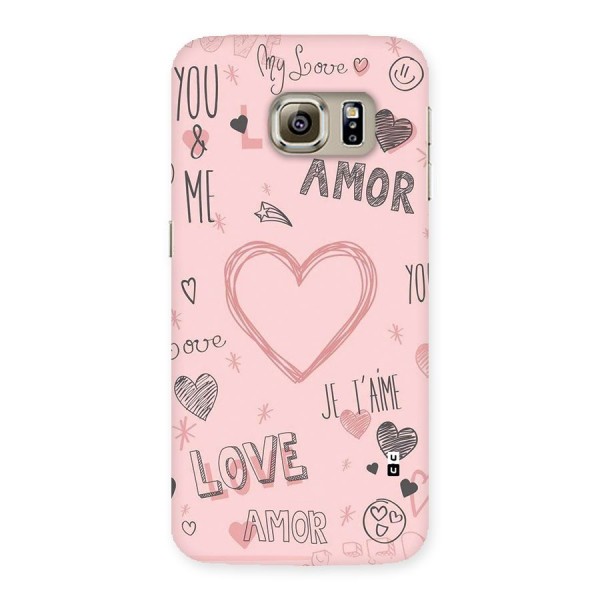 Love Amor Back Case for Galaxy S6 edge
