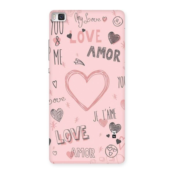 Love Amor Back Case for Huawei P8