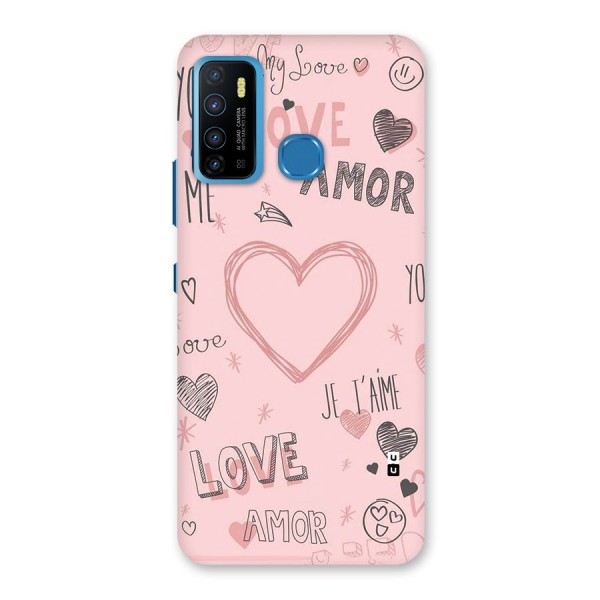 Love Amor Back Case for Infinix Hot 9