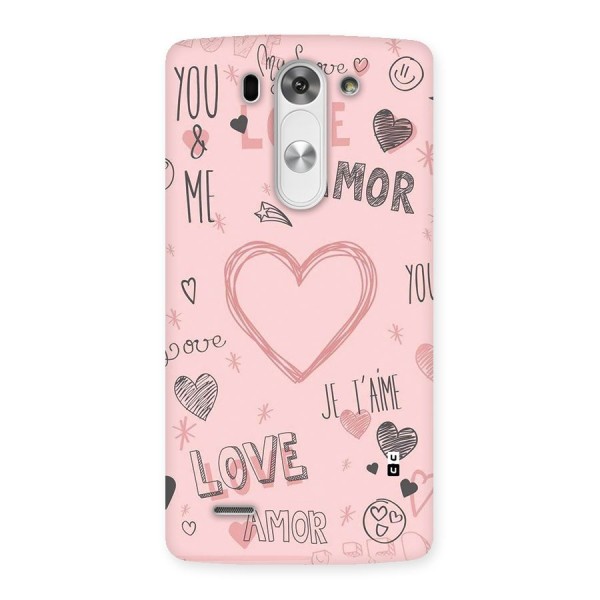 Love Amor Back Case for LG G3 Mini