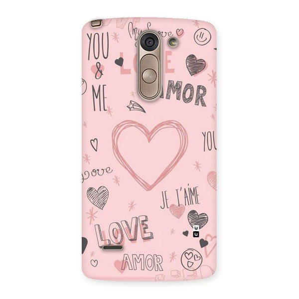 Love Amor Back Case for LG G3 Stylus
