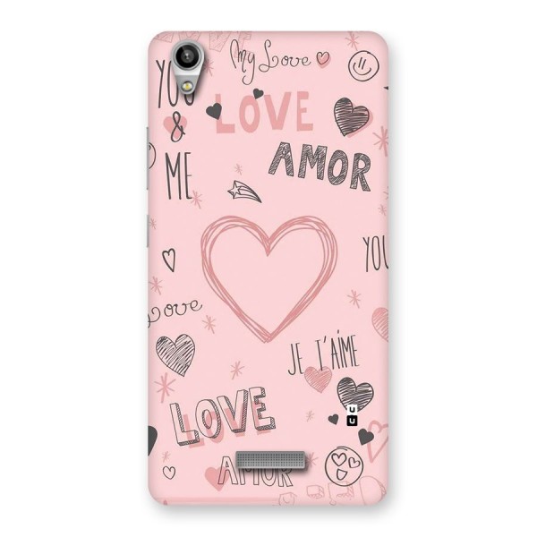 Love Amor Back Case for Lava Pixel V1