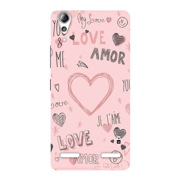 Love Amor Back Case for Lenovo A6000 Plus