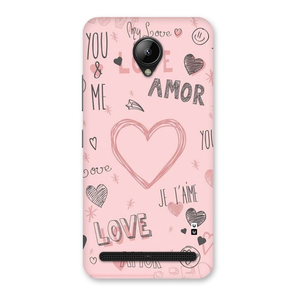 Love Amor Back Case for Lenovo C2