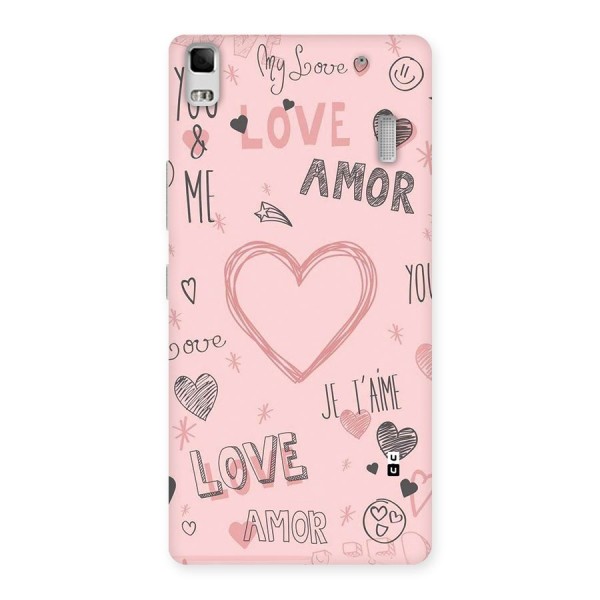 Love Amor Back Case for Lenovo K3 Note