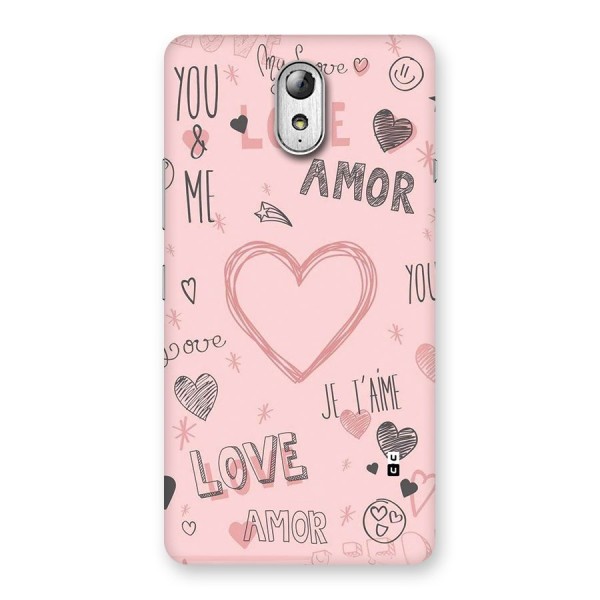 Love Amor Back Case for Lenovo Vibe P1M